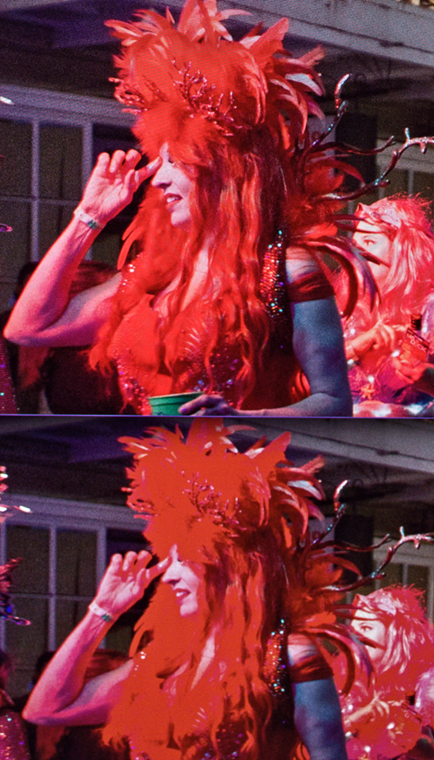 Wide gamut (top) and sRGB (bottom) version of the same image